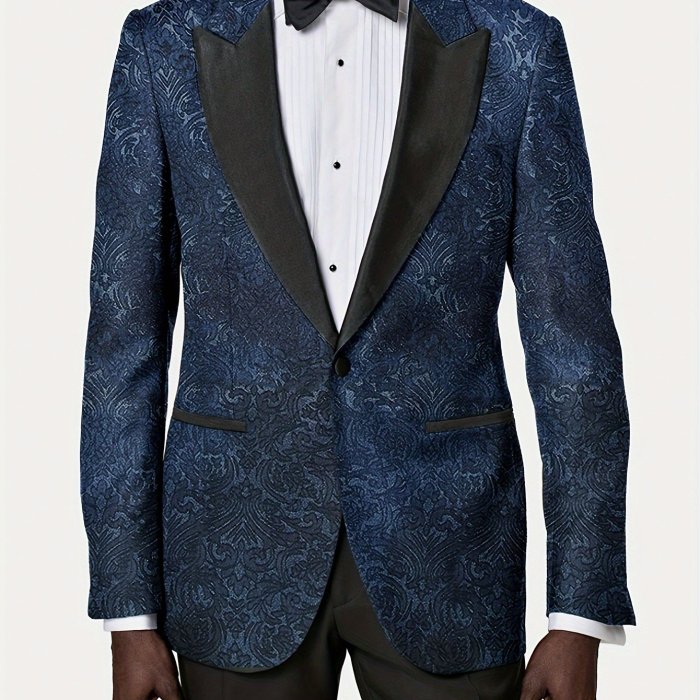 Men's New Jacquard Suit Jacket, A Must-have For Daily Travel