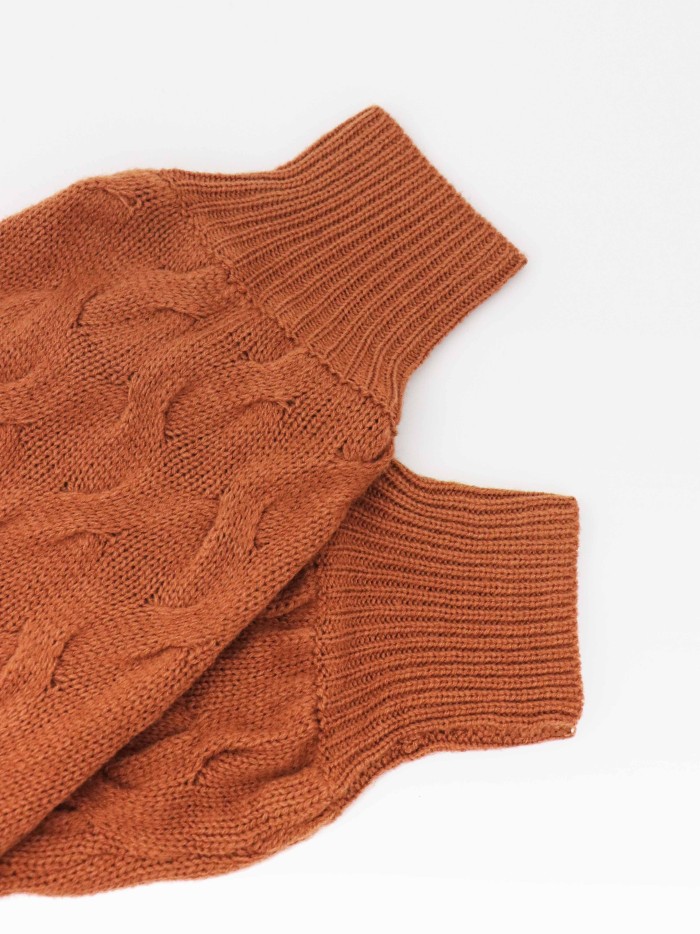 Solid Off Shoulder Pullover Sweater, Casual Lantern Sleeve Sweater For Fall & Winter, Women's Clothing