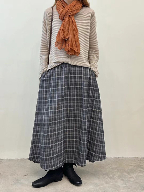 Long Sleeves Buttoned Solid Color Split-Joint Round-Neck Cardigan Tops