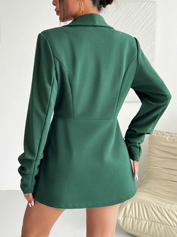 Shawl Collar Long Sleeve Blazer main image 0