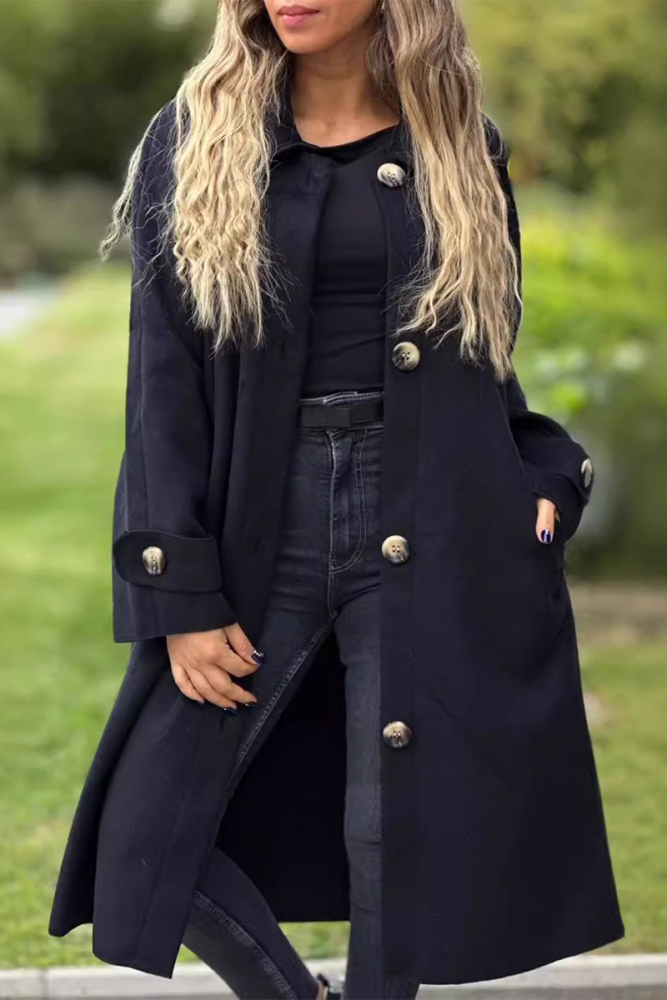 Casual Pocket Buttons Turndown Collar Outerwear(5 Colors)