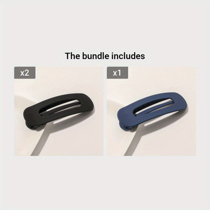 Solid Color Hair Grab Clip Rectangular Hair Bun Maker Non Slip Ponytail Holder Trendy Hair Styling Accessories For Women And daily use