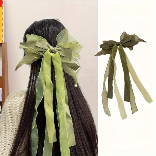 3PCS artificial pearl multi-layer bow hair accessories creative design exquisite gifts INS French trend leisure commuter party street party holiday wear to send friends family gifts (opp bag)