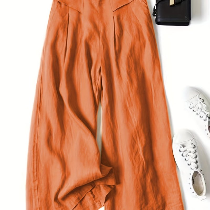 Chic Wide Leg Palazzo Pants - Versatile & Breathable - Perfect for Spring & Summer, Stylish Comfort for Women's Casual and Work Wardrobe