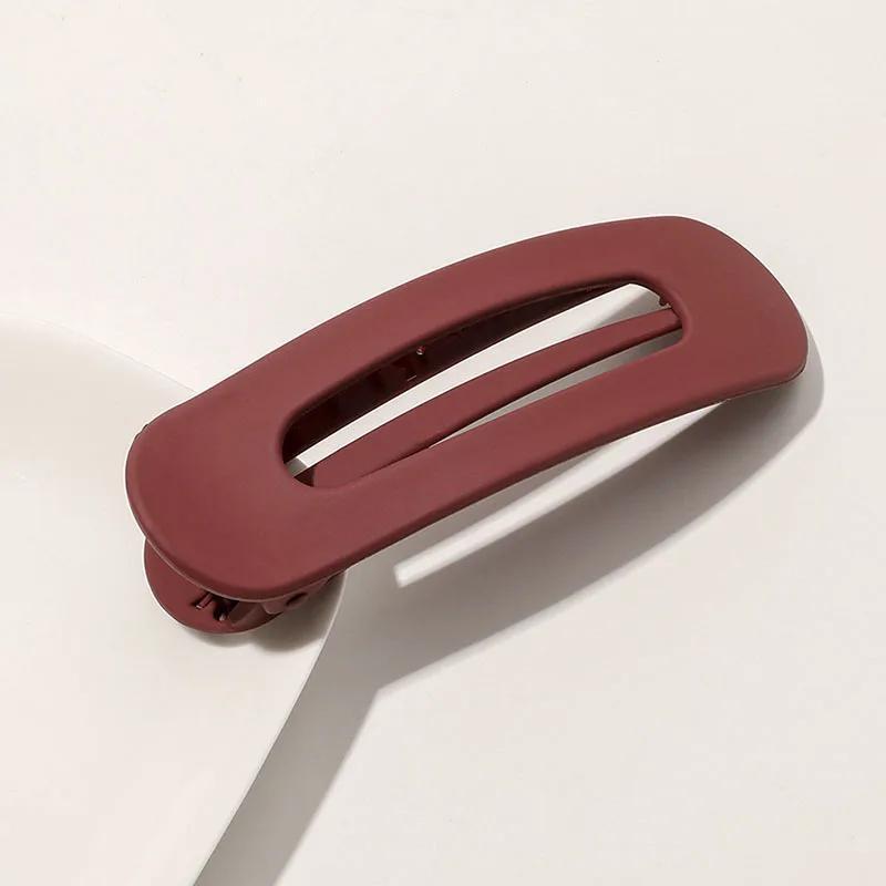 Solid Color Hair Grab Clip Rectangular Hair Bun Maker Non Slip Ponytail Holder Trendy Hair Styling Accessories For Women And daily use