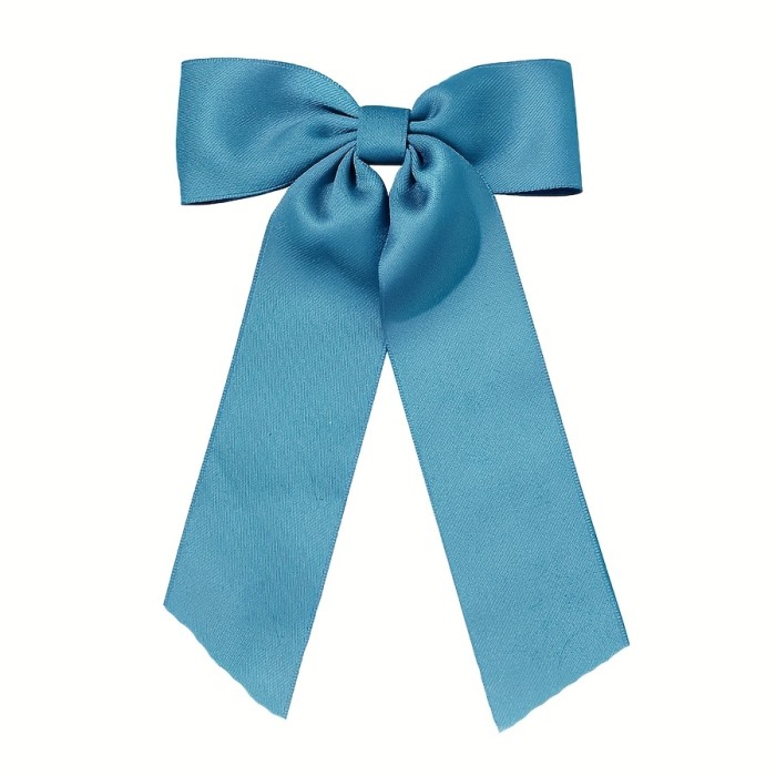 Bow Hairpin Simple Streamer Hair Clip Solid Color Simple Stye Hair Accessories