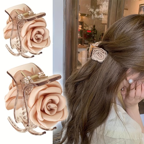 Camellia Hair Clip, Hair Accessories, Holiday Gift For Girls