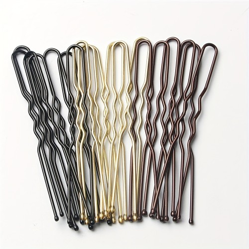 50 Pcs\u002Fpack 1.97inch Metal Hair Clip U-shaped Bobby Pin Side Clip Bangs Clip Hair Accessories For Women
