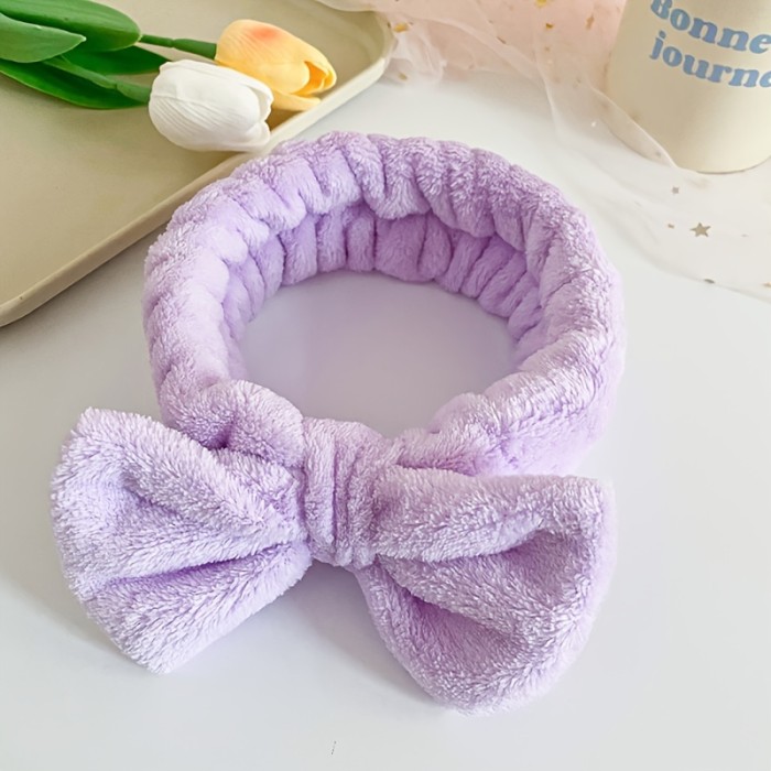Plush Soft Headband Cross Kont Hairband Elastic Hair Band For Women Daily Use Wash Face Turban Headwear Hair Accessories