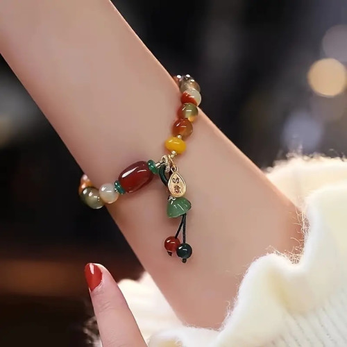 Chic Vintage-Inspired Colorful Good Luck Charm Bracelet - Perfect Birthday or Holiday Gift for Family and Friends