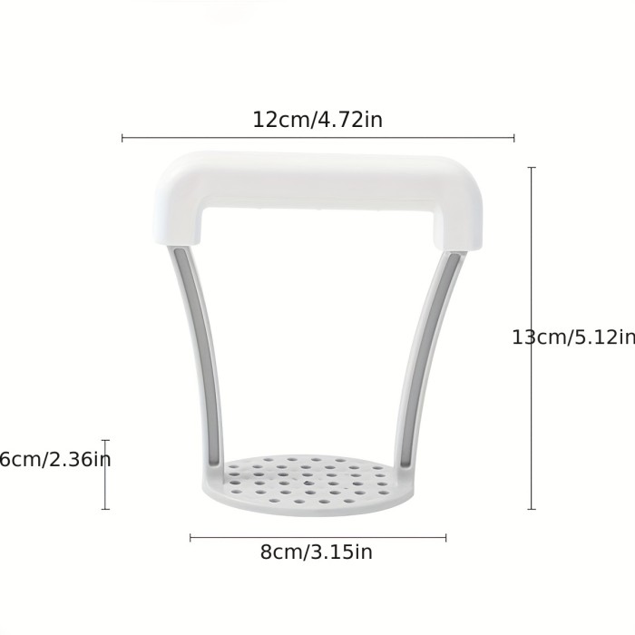 1pc, Potato Masher, Potato Masher, Kitchen Vegetable Masher With Handle, Manual Fruit Masher, Potato Ricer, Potato Press, Vegetable Crusher, Kitchen Stuff, Kitchen Gadgets