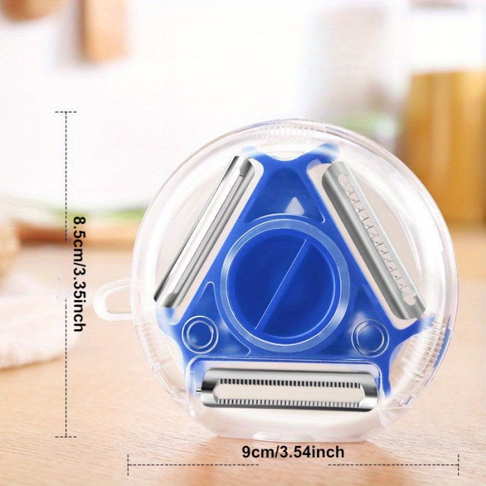 3-in-1 Peeler Kitchen Multifunctional Fruit and Vegetable Shredder Peeler Potato Shredder Cutter Vegetable Cutter Peeler Grater Three-piece Set Essential for RV Kitchen Camping