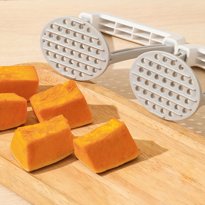 1pc, Potato Masher, Potato Masher, Kitchen Vegetable Masher With Handle, Manual Fruit Masher, Potato Ricer, Potato Press, Vegetable Crusher, Kitchen Stuff, Kitchen Gadgets