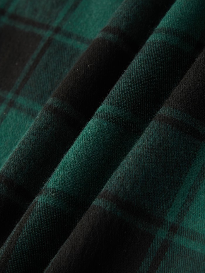 Stylish Tribal Geometry Shirt - Button-Down Shirts with Chest Pocket, Casual Lapel, Long Sleeve, Fall Winter Outdoor Wear, Perfect for Men's Casual Daily Life and Outdoor Activities