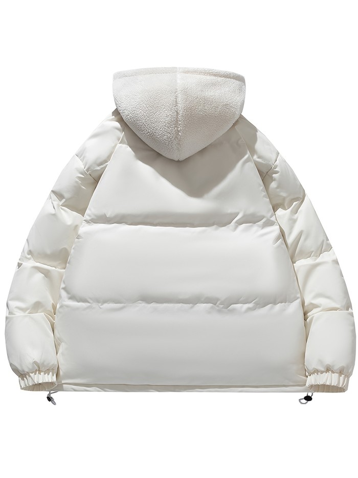 Ultra-Soft Unisex Fleece Hooded Winter Jacket - Stylish Casual Coat for Couples, All-Weather Warmth, Perfect for Fall and Winter