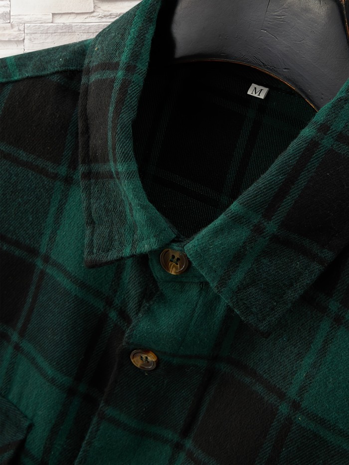 Stylish Tribal Geometry Shirt - Button-Down Shirts with Chest Pocket, Casual Lapel, Long Sleeve, Fall Winter Outdoor Wear, Perfect for Men's Casual Daily Life and Outdoor Activities