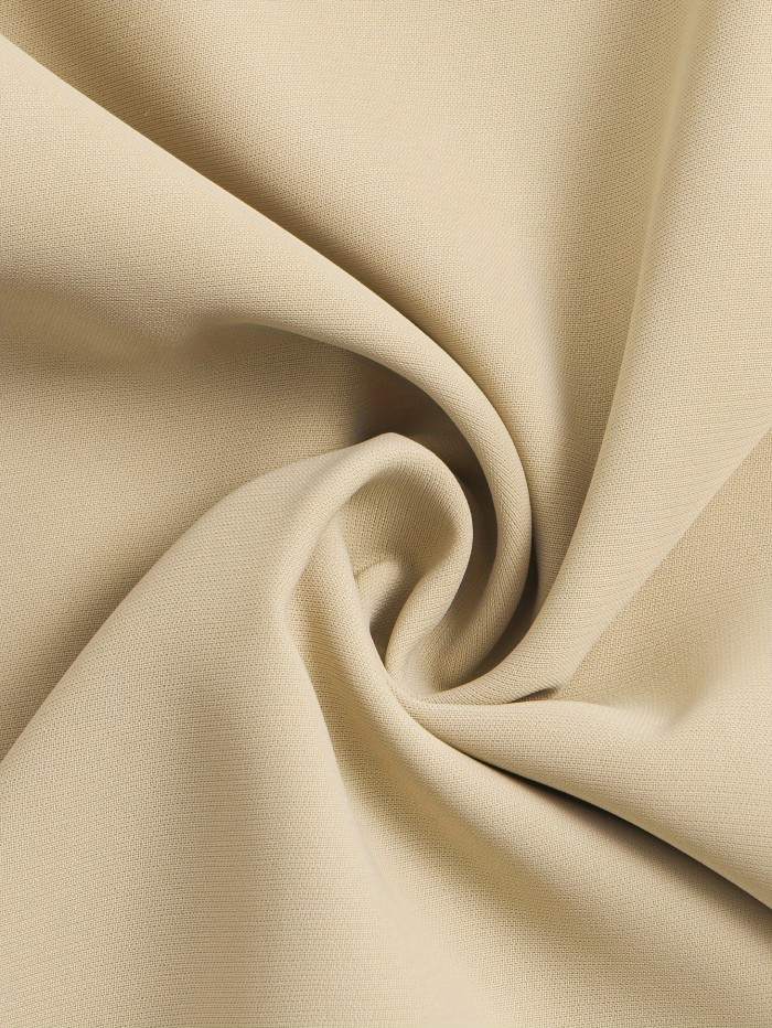 Solid Cowl Neck Simple Blouse, Elegant Long Sleeve Blouse For Spring & Fall, Women's Clothing