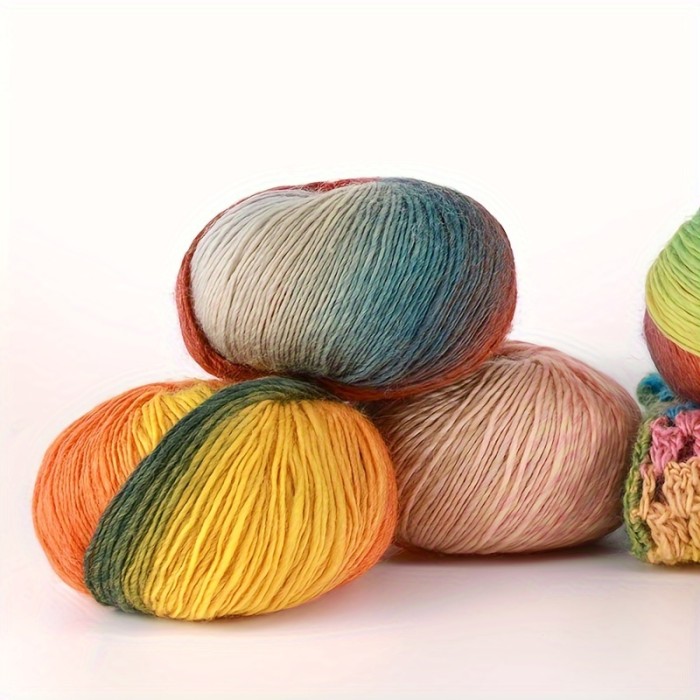 3pcs 5.29oz\u002F3pcs High Quality 100% Wool Colored Yarn Hand Knitting Yarn Crochet Yarn Crocheting For Scarf Shawl Sweater