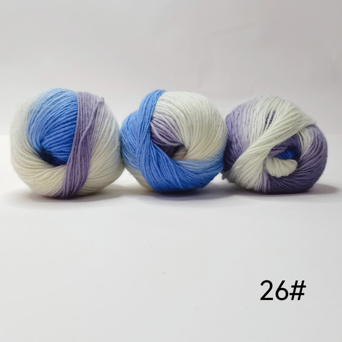 3pcs 5.29oz\u002F3pcs High Quality 100% Wool Colored Yarn Hand Knitting Yarn Crochet Yarn Crocheting For Scarf Shawl Sweater