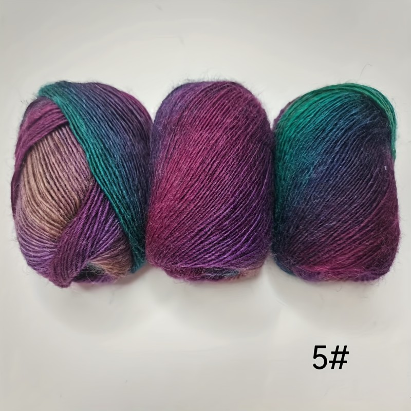 3pcs 5.29oz\u002F3pcs High Quality 100% Wool Colored Yarn Hand Knitting Yarn Crochet Yarn Crocheting For Scarf Shawl Sweater