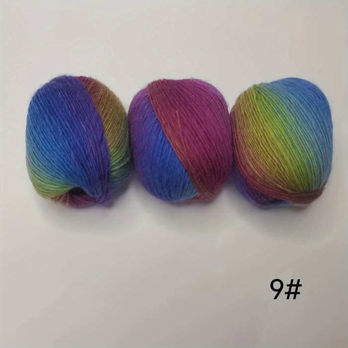 3pcs 5.29oz\u002F3pcs High Quality 100% Wool Colored Yarn Hand Knitting Yarn Crochet Yarn Crocheting For Scarf Shawl Sweater