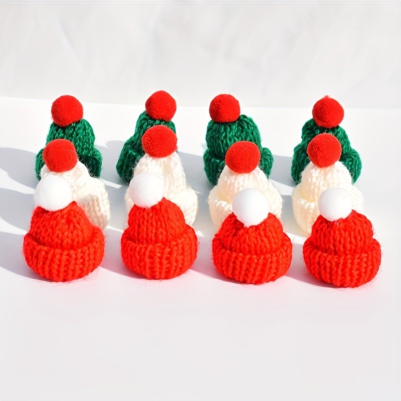 10pcs\u002F20pcs Mini Knitting Hat, Christmas Mini Hat for DIY Art and Craft Ornaments