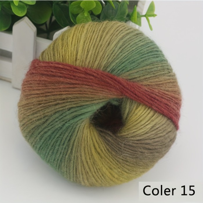 3pcs 5.29oz\u002F3pcs High Quality 100% Wool Colored Yarn Hand Knitting Yarn Crochet Yarn Crocheting For Scarf Shawl Sweater