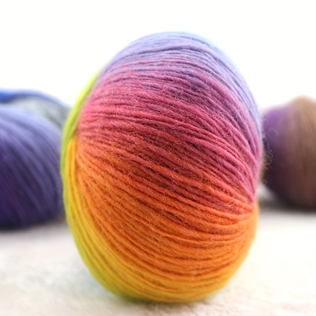 3pcs 5.29oz\u002F3pcs High Quality 100% Wool Colored Yarn Hand Knitting Yarn Crochet Yarn Crocheting For Scarf Shawl Sweater
