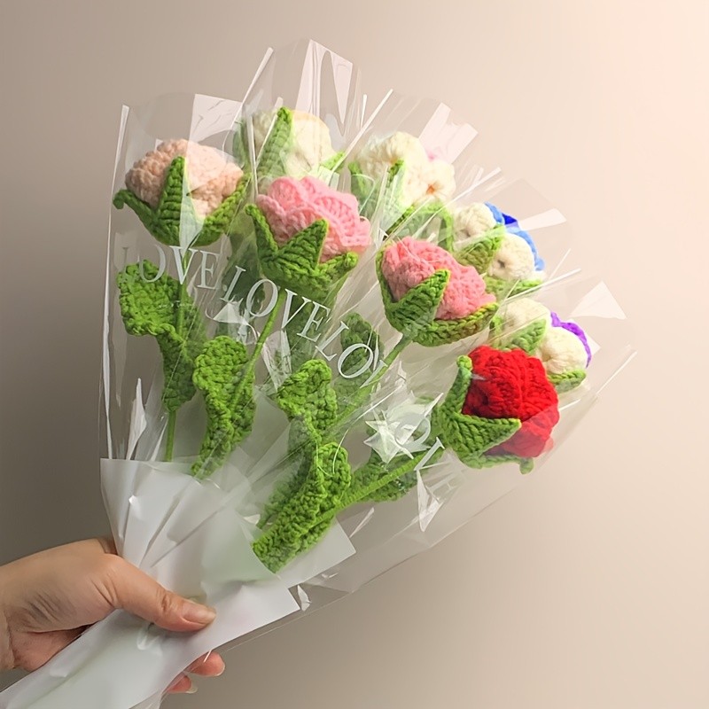 Handcrafted Crochet Rose Bouquet - Perfect for Mother's Day & Birthday Gifts!