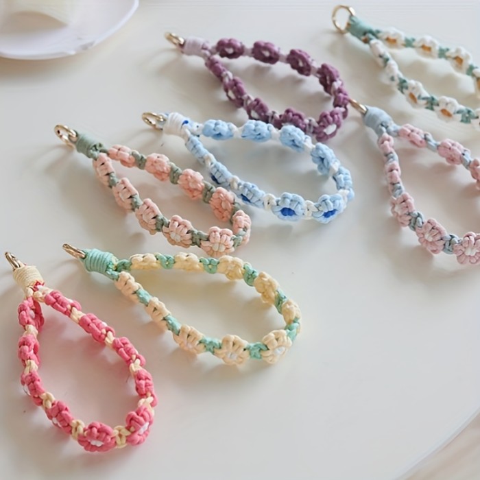 Unique Handwoven Cotton Rope Pendant for Mobile Phone, Key, Bag - Fashionable Accessory