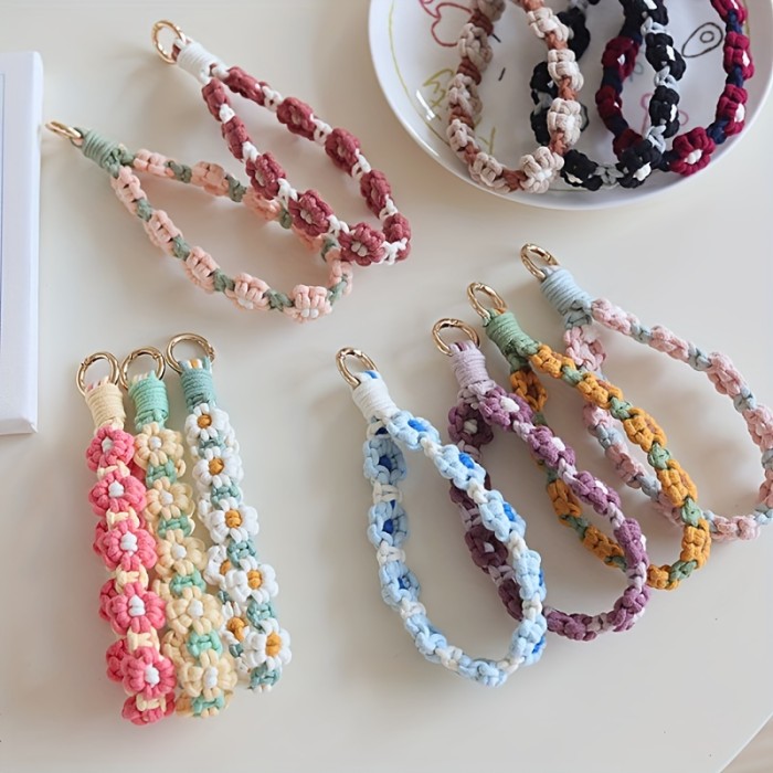Unique Handwoven Cotton Rope Pendant for Mobile Phone, Key, Bag - Fashionable Accessory