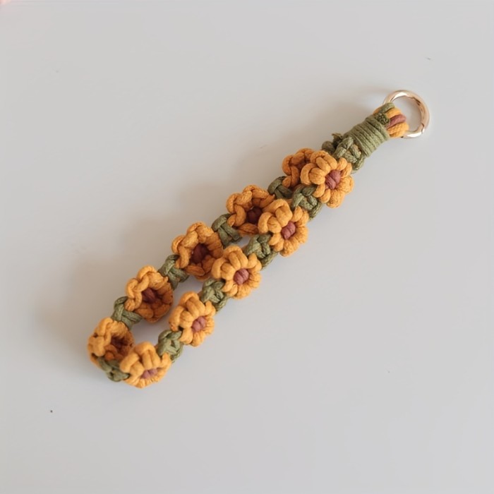 Unique Handwoven Cotton Rope Pendant for Mobile Phone, Key, Bag - Fashionable Accessory