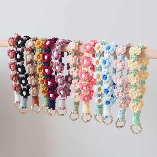 Unique Handwoven Cotton Rope Pendant for Mobile Phone, Key, Bag - Fashionable Accessory