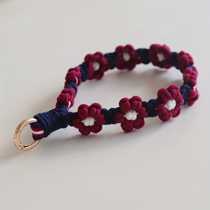 Unique Handwoven Cotton Rope Pendant for Mobile Phone, Key, Bag - Fashionable Accessory