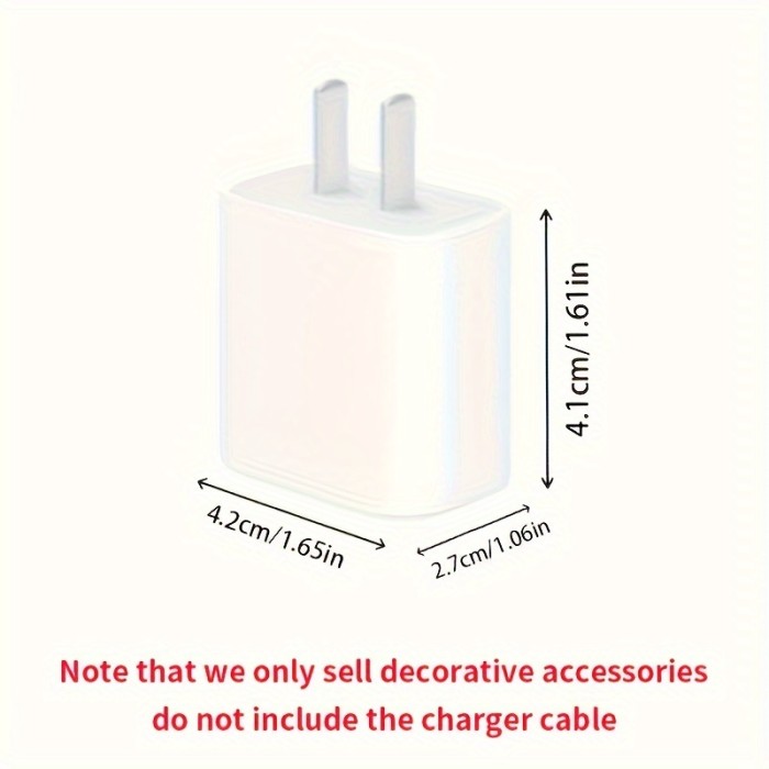 3D Cartoon Pink Paw Print TPU Charger Protector Set for Apple 18W\u002F20W Adapters, 5-Piece Phone Cable Cord Protection Set without Battery