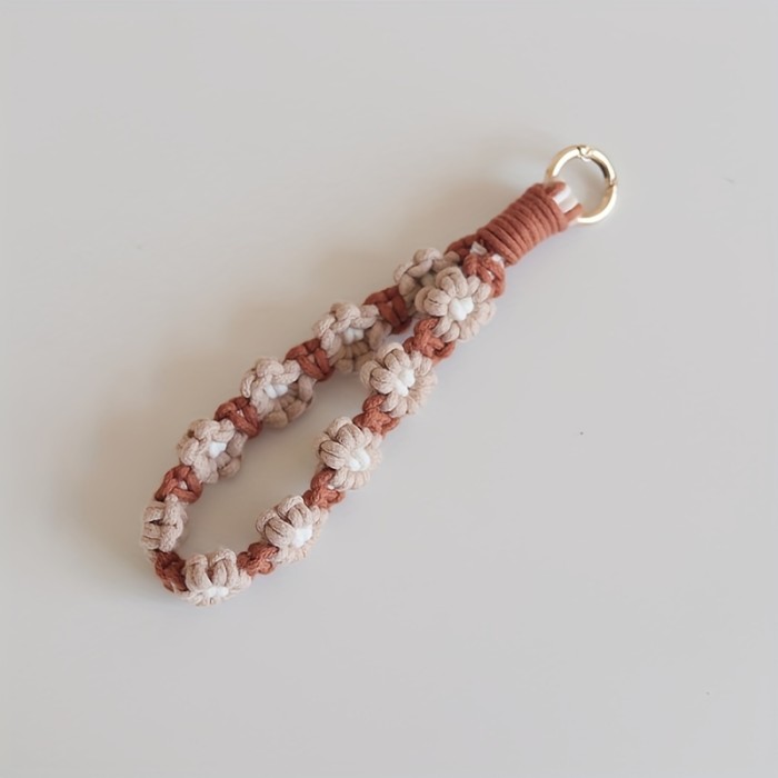 Unique Handwoven Cotton Rope Pendant for Mobile Phone, Key, Bag - Fashionable Accessory