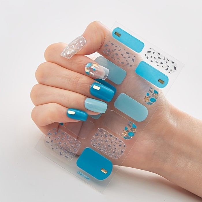 20 Vibrant Colors High-Quality Full-Coverage Nail Wraps Stickers for Nail Art Designs