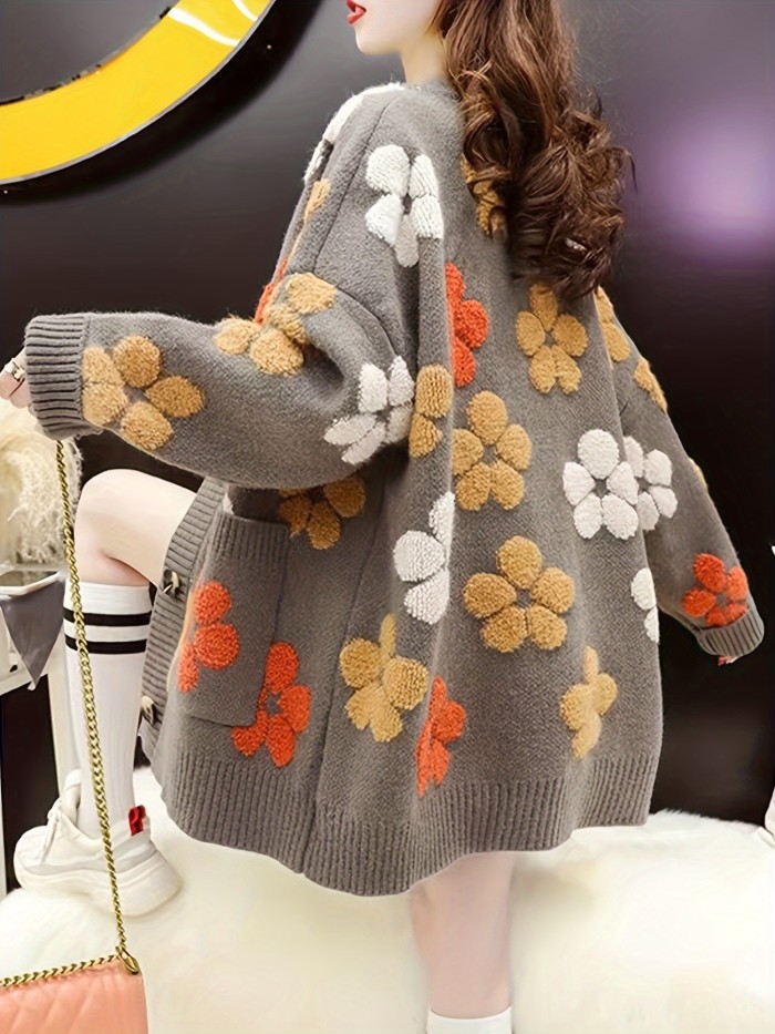 Women's Cozy Cable Knit Cardigan Sweater