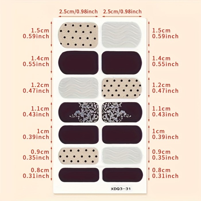20 Vibrant Colors High-Quality Full-Coverage Nail Wraps Stickers for Nail Art Designs