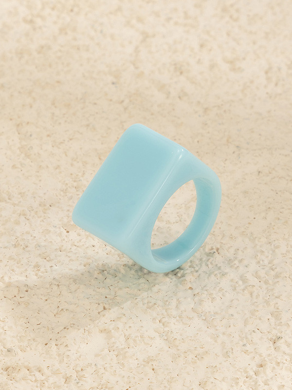 Original Stylish Resin 8 Colors Geometric Ring