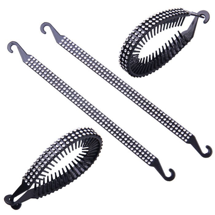 2pcs Elegant Hair Claw Clips for Women - Simple, Solid Color, Rectangular Design - Perfect for Styling Updos & Ponytails