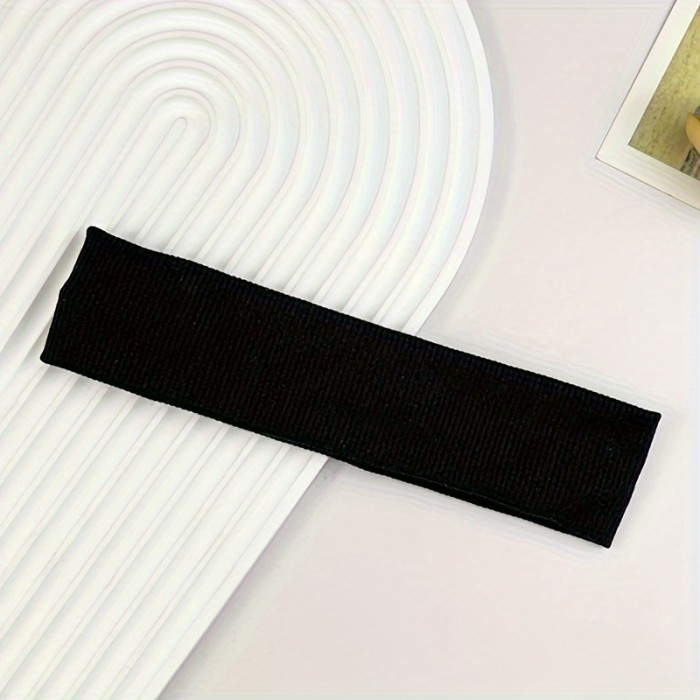 1 Pc Wide Headbands For Women Stylish Solid Color Head Wraps Sport Yoga Hairbands Turban Hair Accessories