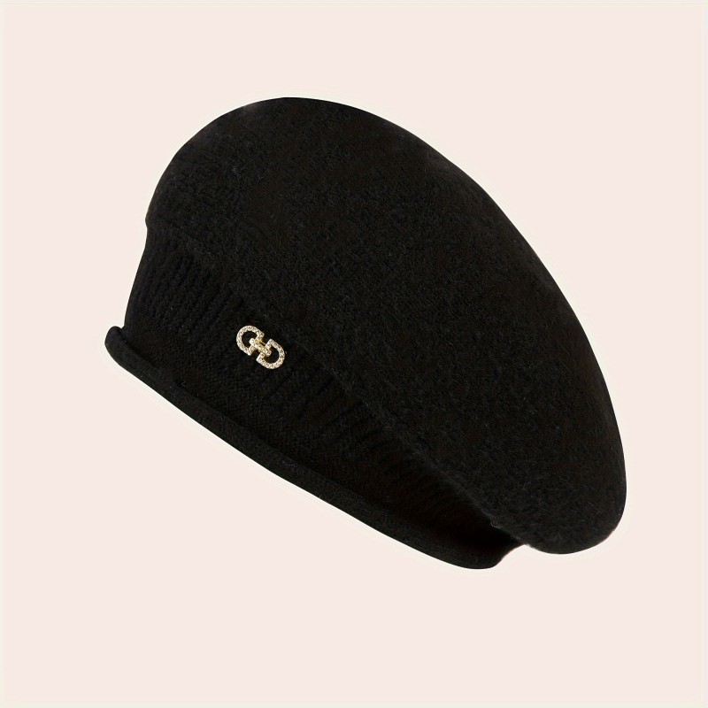 Elegant Warm Knit Beret for Women - Breathable, Adjustable & Perfect for All Winter Occasions | Ideal Holiday Gift
