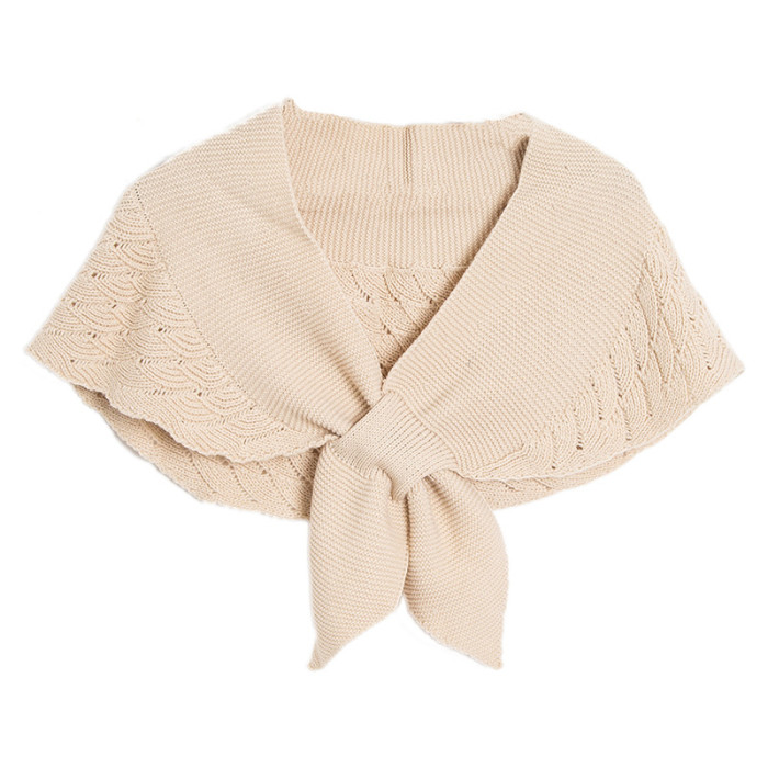 Fashion Shawl Ladies Hollow Knitting Cape Outer Small Shawl Knitted Vest Shoulder Scarf For Women