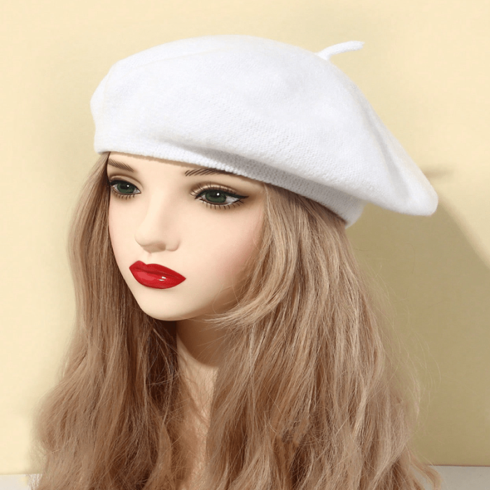 Chic Women's Knit Beret - Warm, Lightweight & Stylish for Fall\u002FWinter | Perfect for Daily Wear & Christmas Outings