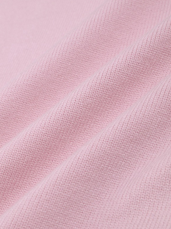 Solid Color Split-Joint Long Sleeves Loose Round-Neck Sweater Tops