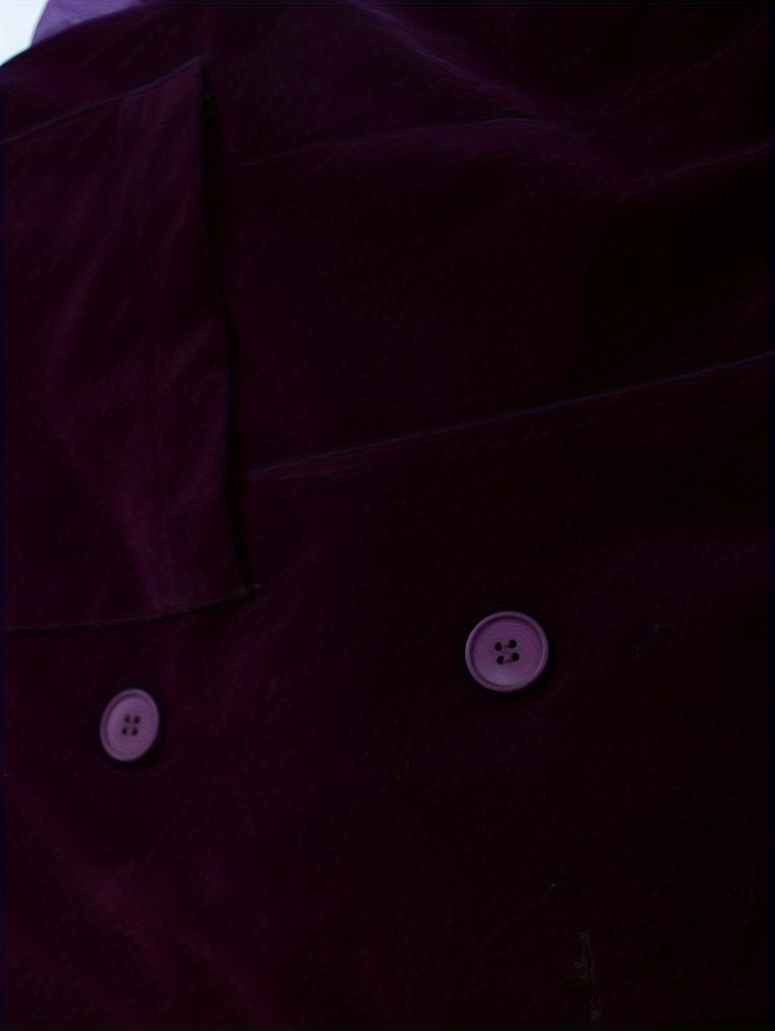 Double-Breasted Men's Solid Fashion Blazer, Tailored Fit Suit Coat With Notch Lapels For Business Wedding Party Occasions