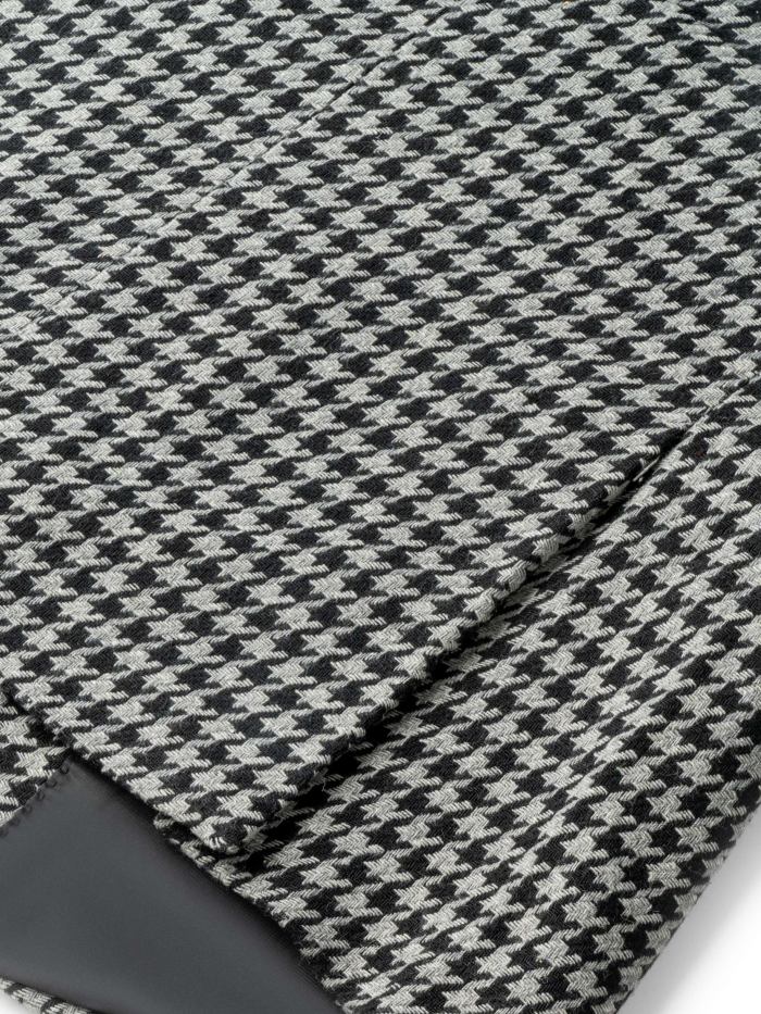 Men's Classic Houndstooth Double-Breasted Blazer - Casual & Elegant, Long Sleeve with Real Pockets, Perfect for All Seasons