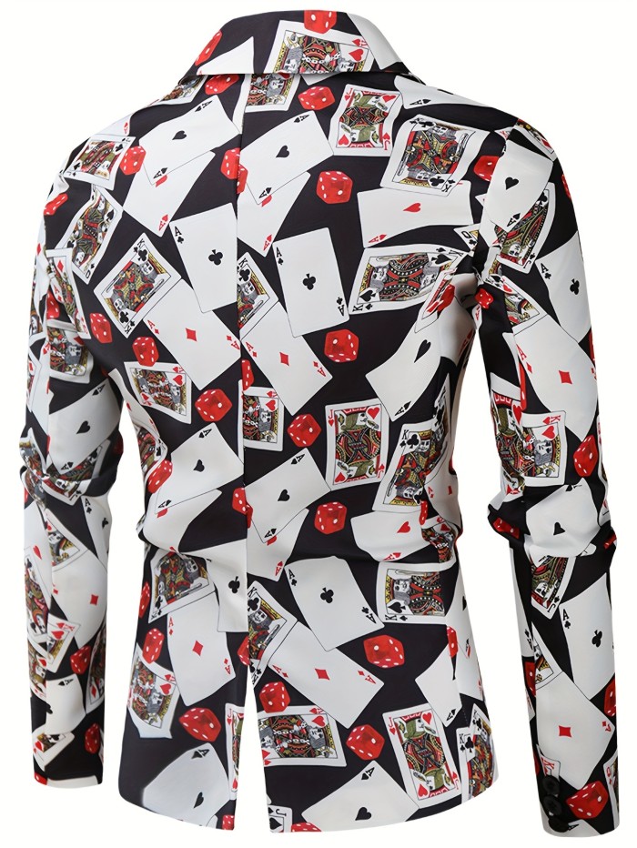 3D Geometric Blazer Jacket - Vibrant Digital Print, Slim Fit, Casual Party Suit Coat for Men - Perfect for Fashionable Evening Occasions