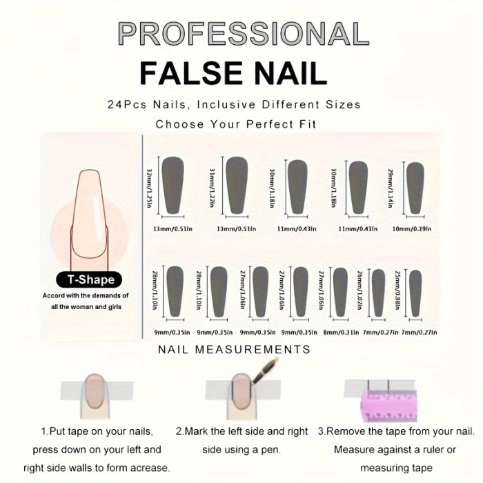 24pcs Super Long Ballet Stiletto Black Press-On Nails, Glossy Solid Color Fake Nail Set, Non-Toxic Full Cover Faux Nails for Daily & Party Wear